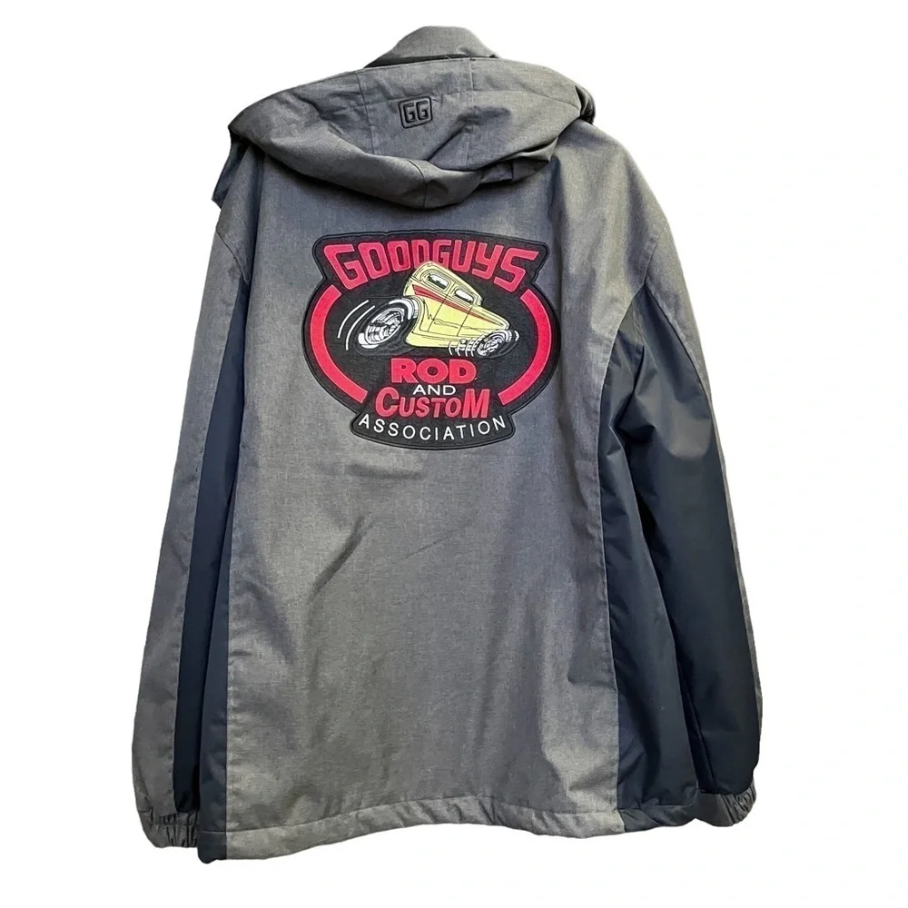 GOODGUYS Black Coat Large Hooded Rod & Custom Car Association